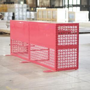 Mostrador de Caja/Recepción Personalizado de Alta Gama, Diseño Moderno en Metal Perforado, Duradero, Antioxidante y Ecológico, ADong A58 de Fábrica - Product Image 1