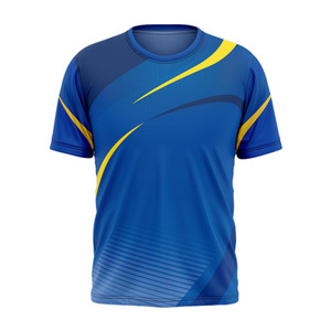 เสื้อวิ่งดีไซน์ใหม่สำหรับผู้ชาย เสื้อยืดแขนสั้นแบบซับลิเมชั่นสั่งทำพิเศษ เนื้อผ้าระบายอากาศ เสื้อยืดผู้ชาย ผลิตในปากีสถาน - Product Image 1