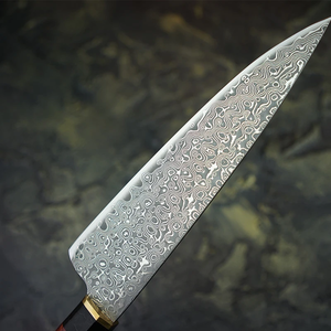 High Quality Damascus Steel Chef Knife Ergonomic Wooden Handle Kitchen Utility Knife Wholesale Manufacturer - Product Image 5