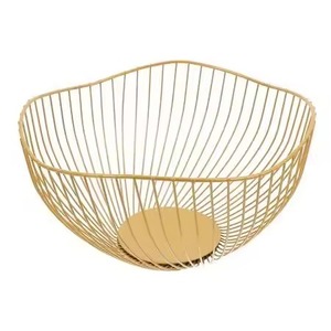 Panier à fruits moderne en fer, style nordique, écologique, plateau à collations, organisateur, panier de rangement pour salon, table basse, cuisine - Product Image 1