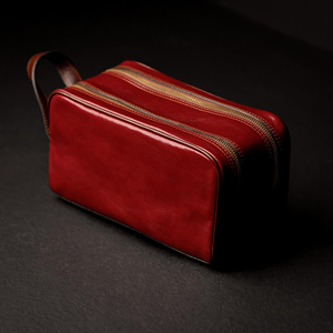 Neceser de Cuero Genuino para Hombre, Bolsa de Aseo de Viaje, Organizador de Kit de Afeitado, Interior Impermeable, Compra al por Mayor TYG-0109 - Product Image 2