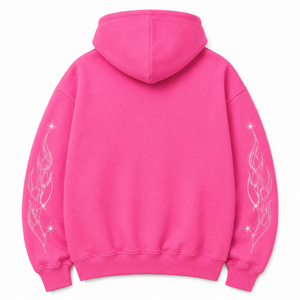 Sudadera Premium con Capucha de Invierno, con Pedrería Gráfica, de Algodón Grueso y Felpa, con Bolsillos, Estilo Oversize, Personalizable, Streetwear OEM - Product Image 6