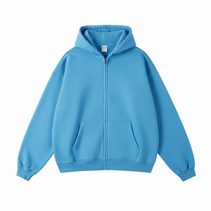 Hoodie streetwear avec broderie appliquée, effet vintage délavé, effet soleil, coupe ample, courte et oversize pour hommes - Product Image 5