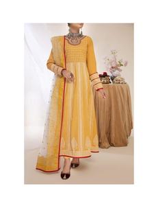 Robe chemise à manches longues brodée pour femme Nouvelle collection pakistanaise Shalwar Kameez avec soie et rayonne pour les fêtes et les mariages - Product Image 3