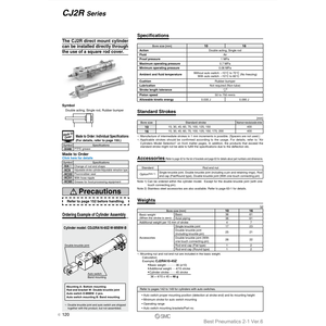 SMC Pneumatics Air Cylindre CDJ2RA10-15RZ-B Pièces Pneumatiques - Product Image 3