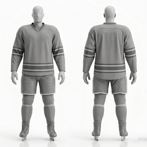 Uniforme de hockey sur gazon en polyester interlock 180 GSM de qualité supérieure, bleu ciel, avec panneaux latéraux en mesh, broderie par sublimation personnalisée - Product Image 5