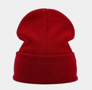 Unisex Beanie Hat 100% Acrylic Casual <b>Winter</b> <b>Cap</b> Solid Color Knitted for Adults 56-58CM Head Circumference - Product Image 1