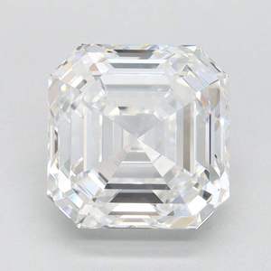 Diamant de laboratoire CVD taille Asscher carré 2 carats, couleur D, pureté VVS2, pierre libre pour la vente en gros de bijoux - Product Image 2