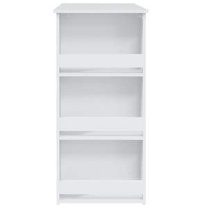 Table de bar en bois d'ingénierie blanche 40,2 po x 19,7 po x 40,7 po 40,2 po x 19,7 po x 40,7 po - Product Image 6