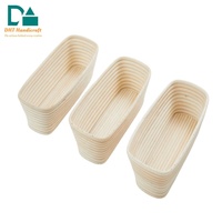 Ensemble complet de paniers de levage en rotin écologique, fabriqués à la main, pour la fermentation du pain, destiné aux restaurants - Fourniture directe usine