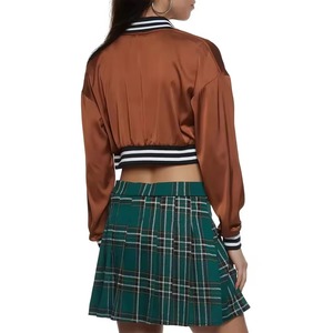 Women Varsity Bomber <b>Jacket</b> <b>Winter</b> 100% Polyester Custom Embroidery OEM Private Label Wholesale Streetwear - Product Image 4