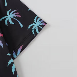 Polo de golf pour adulte, imprimé palmiers, qualité supérieure, manches courtes, tissu confortable, séchage rapide. - Product Image 4