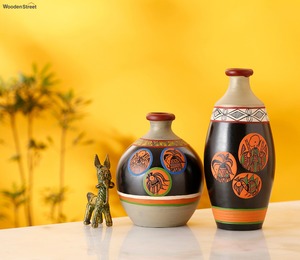Jarrón de Flores de Madera Tornido a Mano con Acabado Liso, Jarrón Decorativo para Centro de Mesa de Sala de Estar, Decoración del Hogar y Regalos - Product Image 3