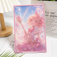 Planches à autographier en acrylique avec insert en papier anime personnalisé et planches à insert en papier holographique en gros ; Impression UV.