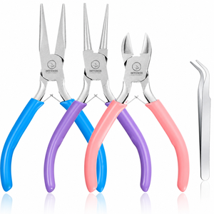3pcs Stainless Steel Jewelry <b>Pliers</b> <b>Set</b> Needle Nose Round Nose Wire Cutter Tools for Jewelry Making Beading DIY Craft Repair - Product Image 1