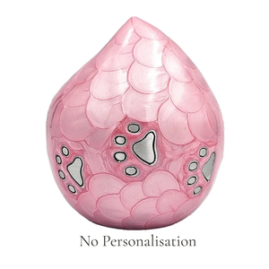Pink Pet <b>Urn</b> Memorial Cremation Keepsake <b>Urn</b> Paw Print Ashes Holder Custom Engraved for Dogs <b>Cats</b> - Product Image 3