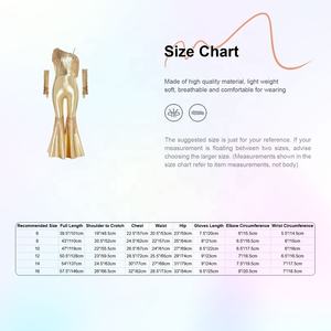 Costume de danse jazz disco pour filles de 6 à 16 ans, combinaison évasée à taille haute avec gants pour banquets, concours et spectacles - Product Image 6