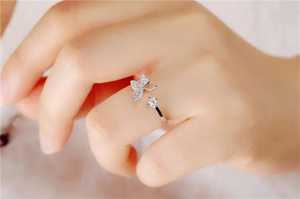 Butterfly Shapes Round Cut Diamond Promise Open Band <b>Ring</b> Lab Grown 10K Solid Gold Party Occasion Gift For Lovers - Product Image 6