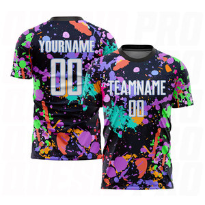 Custom Graffiti Pattern White <b>Light</b> Blue Sublimation Soccer Uniform Jersey Breathable Athletic Football Kit Personalized Team - Product Image 1