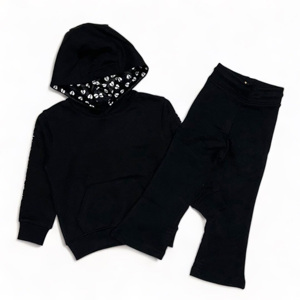 Conjunto Deportivo de 2 Piezas para Niños, Estampado, Personalizado, Invernal, Transpirable, Ecológico, 100% Algodón, Grueso, Proveedor de Ropa Deportiva al por Mayor - Product Image 4