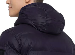 OEM ODM logotipo personalizado hombres invierno al aire libre a prueba de viento chaqueta acolchada sólida chaqueta acolchada con capucha chaquetas acolchadas para hombres - Product Image 6