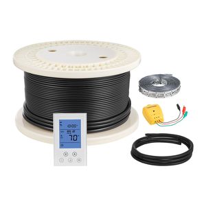 Kit Riscaldamento Domestico da 200 Piedi Quadrati, Sistema Elettrico Radiante a Pavimento 240V con Termostato Intelligente e Configurazione Allarme Semplice - Product Image 1