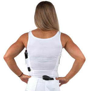 Camiseta sin mangas para ocultar armas, con bolsillo para pistola, para uso ejecutivo y discreto, para damas - Product Image 1