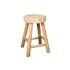 Taburete de Madera Elegante, Construcción Artesanal Moderna, Acabado Natural, Mueble Decorativo para Comedor, Cocina e Interiores - Product Image 1