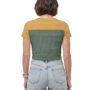 T-shirts courts élégants pour femmes, tissu doux, tenue décontractée d'été, style streetwear tendance, look mode - Product Image 2