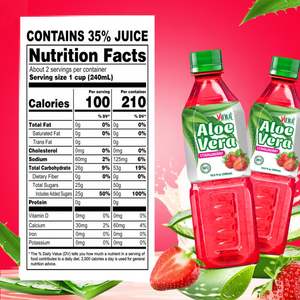 Bebida de Aloe Vera VINUT, Sabor Fresa, NFC, Botella PET, Fabricación de Marca Privada OEM/ODM, Venta al por Mayor - Product Image 3