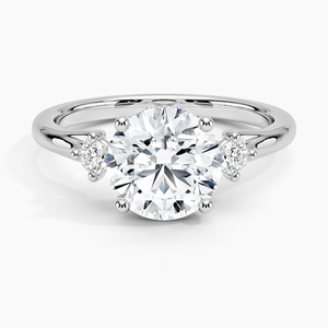 BOJ <b>Ring</b> 078 Round Cut 925 <b>Silver</b> Halo Prong Stone <b>Solitaire</b> Diamond <b>Ring</b> 2ct D Color VVS1 Moissanite GRA Certified Low Price - Product Image 1