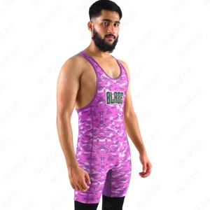 Singlet de Lucha Sublimado Personalizado 2026 con Diseño de Bandera Americana, Ropa de Equipo Personalizada, Fabricante de Sialkot, Pakistán - Product Image 3