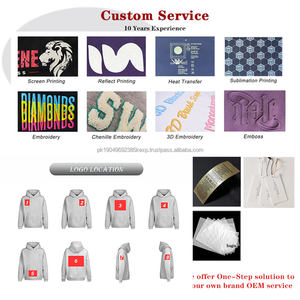 Essential en invierno Retro Fashion Men's Vintage Distressed Custom Graphic Washed Zipper Hoodies - Product Image 6