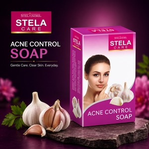 Jabón en Barra Stela Care para el Control del Acné, Jabón de Baño de Limpieza Profunda para el Cuidado Personal Diario, Lavado Suave y Sensación de Piel Fresca - Product Image 2
