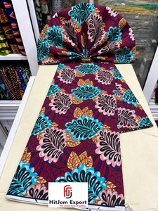 Tissu en coton imprimé africain de qualité supérieure, Ankara Kitenge, pour la fabrication de vêtements, conception de logo, service OEM ODM - Product Image 2