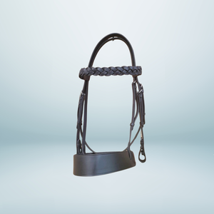 ZEN HORSE WORLD BD-120 Premier Bride en cuir confortable Boucles en acier inoxydable Conception réglable Halters à sourcils tressés - Product Image 1