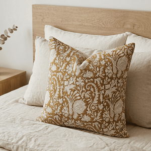 Nouvelle collection de housses de coussin imprimées à la main pour un style ethnique et bohème, housses de coussin carrées imprimées légères et pliables pour canapé - Product Image 6