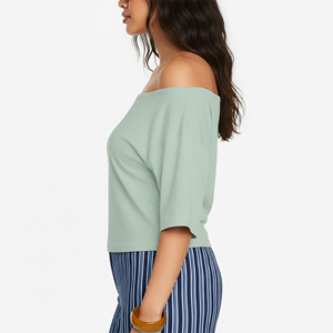 2025 New Arrived 100% Cotton Lightweight Summer Appliques Quick Dry Streetwear T-<b>Shirt</b> Fashionable Breathable Shoulder Style - Product Image 5