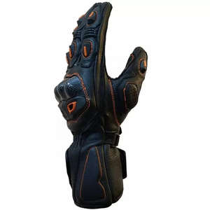 Gants de moto de course haut de gamme avec protection rigide des articulations, gants de moto en cuir pleine main - Product Image 2