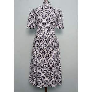 Robe longue vintage en coton pour femme avec ceinture, manches courtes, élégante, style maxi, robe de plage pour femme - Product Image 6