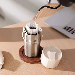 Mug à café isotherme à double paroi en acier inoxydable 304 de 300 ml, bouteille d'eau portable pour les voyages et les cadeaux en plein air - Product Image 5