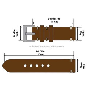 Bracelet de montre en cuir véritable à motif floral, fabrication directe d'usine, vente en gros, pour montres unisexes de luxe, avec fermoir en métal - Product Image 2