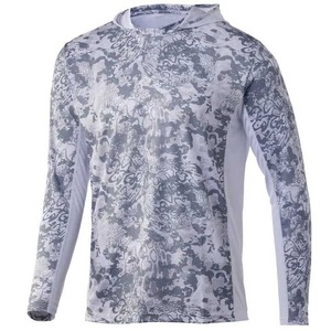 Chemises de pêche personnalisées à séchage rapide, respirantes, UPF 50, anti-UV, écologiques, 100% polyester, impression camouflage, chasse - Product Image 3