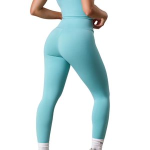 Women's Aqua Blue Wrap Over <b>Legging</b> High Waisted Stretch Fitness Tights Sculpting Yoga Pants Activewear Gymwear Apparel - Product Image 6