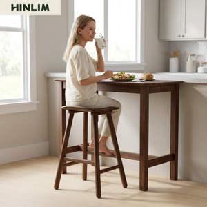 Rustic Solid <b>Wood</b> <b>Stool</b> Contemporary Minimalist Design Durable Home Furniture for Apartment Bedroom Hotel Living Room - Product Image 5