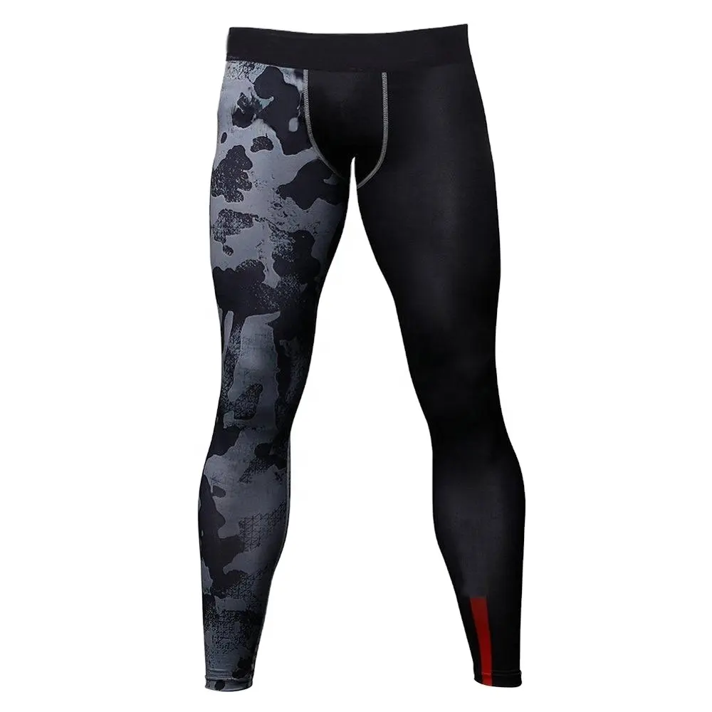 Quần Bó Nam Polyester Spandex Quần Bó Logo Tùy Chỉnh Quần Bó Nam Màu Trơn Phong Cách Mới