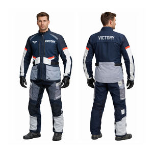 Traje de Motociclismo Impermeable Personalizado para Hombre, Conjunto de Chaqueta y Pantalones para Motocicleta, Equipo de Protección para Motociclistas de Aventura y Turismo - Product Image 1