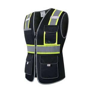 Chaleco de Seguridad Reflectante de Alta Visibilidad OEM 100% Poliéster, Ropa de Seguridad para Trabajadores al Aire Libre, Chaleco de Trabajo con Aire Acondicionado - Product Image 1