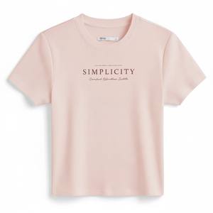 Camiseta Básica de Verano para Mujer, de Alta Calidad, Casual, de Manga Corta, Estampada, Ajustada, Transpirable, de Secado Rápido, Estilo Crop - Product Image 2