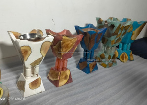 เครื่องเผาธูปไม้ธรรมชาติอีพ็อกซี่สีแดงสำหรับบ้าน - Product Image 4